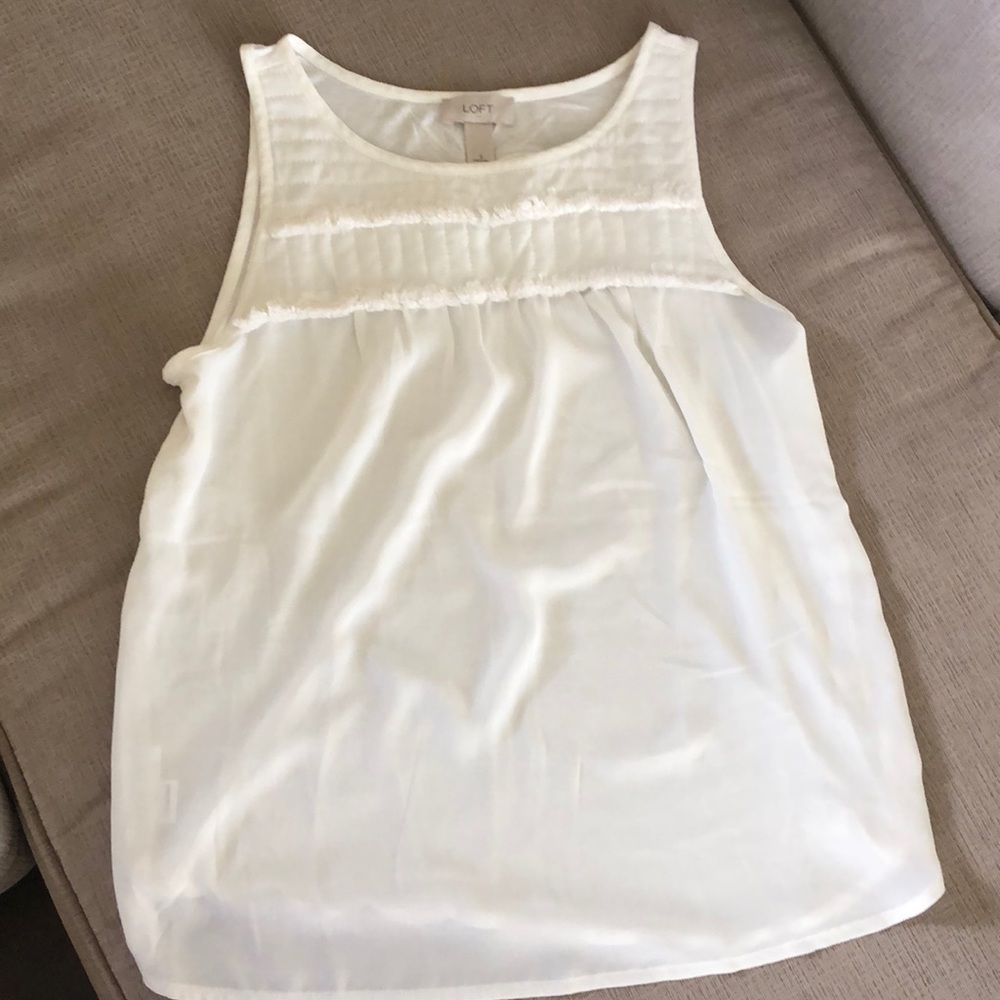 White dressy tank